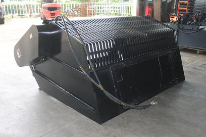 RP1830 industrial tilt-n-scoop bucket front view
Heavy-duty hydraulic skid steer bucket top-down view
Scoop bucket attached to skid steer in snowy environment
Industrial scoop bucket dumping material
Tilt function demonstration of RP1830 skid steer bucket