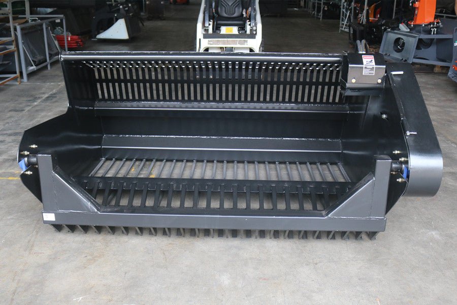 RP1830 industrial tilt-n-scoop bucket front view
Heavy-duty hydraulic skid steer bucket top-down view
Scoop bucket attached to skid steer in snowy environment
Industrial scoop bucket dumping material
Tilt function demonstration of RP1830 skid steer bucket