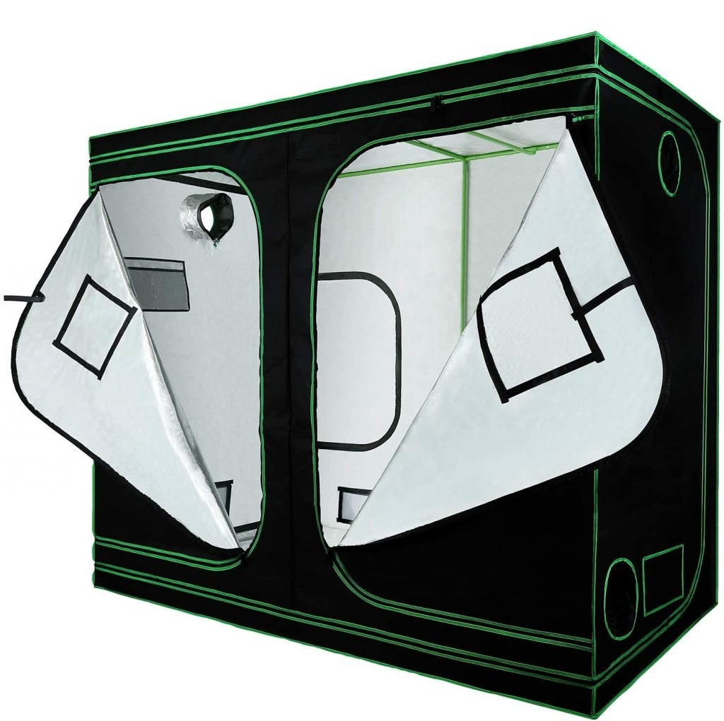 New Hydroponic Indoor Grow Tent with Floor Tray – Complete Hydroponics Growing System - with 98″X48″X80″ (240X120X200CM) | Sold by Uncle Wiener's Wholesale