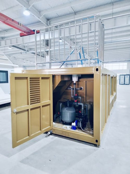 “Modern 20ft sea container pool in backyard with filtration system”

“Indoor 40ft shipping container swimming pool with viewing glass”

“Above-ground modular pool built from repurposed shipping container”