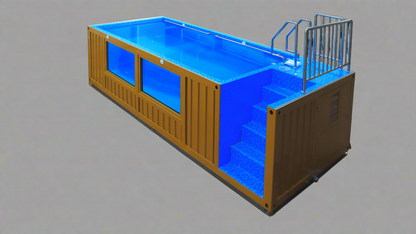 “Modern 20ft sea container pool in backyard with filtration system”

“Indoor 40ft shipping container swimming pool with viewing glass”

“Above-ground modular pool built from repurposed shipping container”