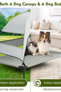 New Indoor/Outdoor Portable Elevated Dog Bed with Removable Canopy – Pet Cot for Shade & Comfort 2040822 - with | Sold by Uncle Wiener's Wholesale
