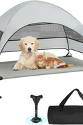 New Indoor/Outdoor Portable Elevated Dog Bed with Removable Canopy – Pet Cot for Shade & Comfort 2040822 - with | Sold by Uncle Wiener's Wholesale