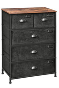 New Industrial Fabric Dresser with Drawers – Durable Storage Organizer for Bedroom, Closet, or Office ULVT45H - with | Sold by Uncle Wiener's Wholesale