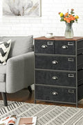 New Industrial Fabric Dresser with Drawers – Durable Storage Organizer for Bedroom, Closet, or Office ULVT45H - with | Sold by Uncle Wiener's Wholesale