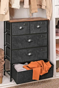 New Industrial Fabric Dresser with Drawers – Durable Storage Organizer for Bedroom, Closet, or Office ULVT45H - with | Sold by Uncle Wiener's Wholesale