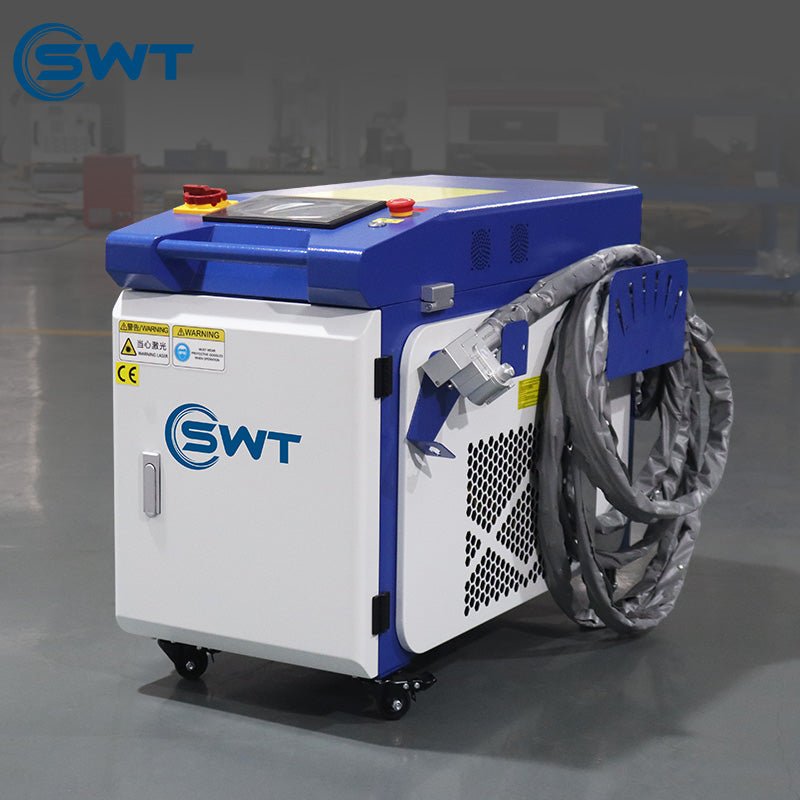 2000W industrial fiber laser rust remover – surface cleaning machine with compact frame and cooling system