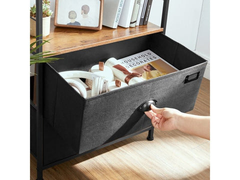 New Industrial Nightstand – Modern Bedside Table with Storage for Bedroom or Living Room LVT03H - with | Sold by Uncle Wiener's Wholesale