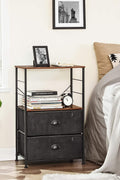 New Industrial Nightstand – Modern Bedside Table with Storage for Bedroom or Living Room LVT03H - with | Sold by Uncle Wiener's Wholesale