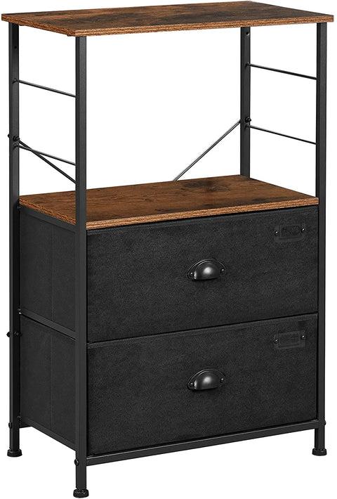 New Industrial Nightstand – Modern Bedside Table with Storage for Bedroom or Living Room LVT03H - with | Sold by Uncle Wiener's Wholesale