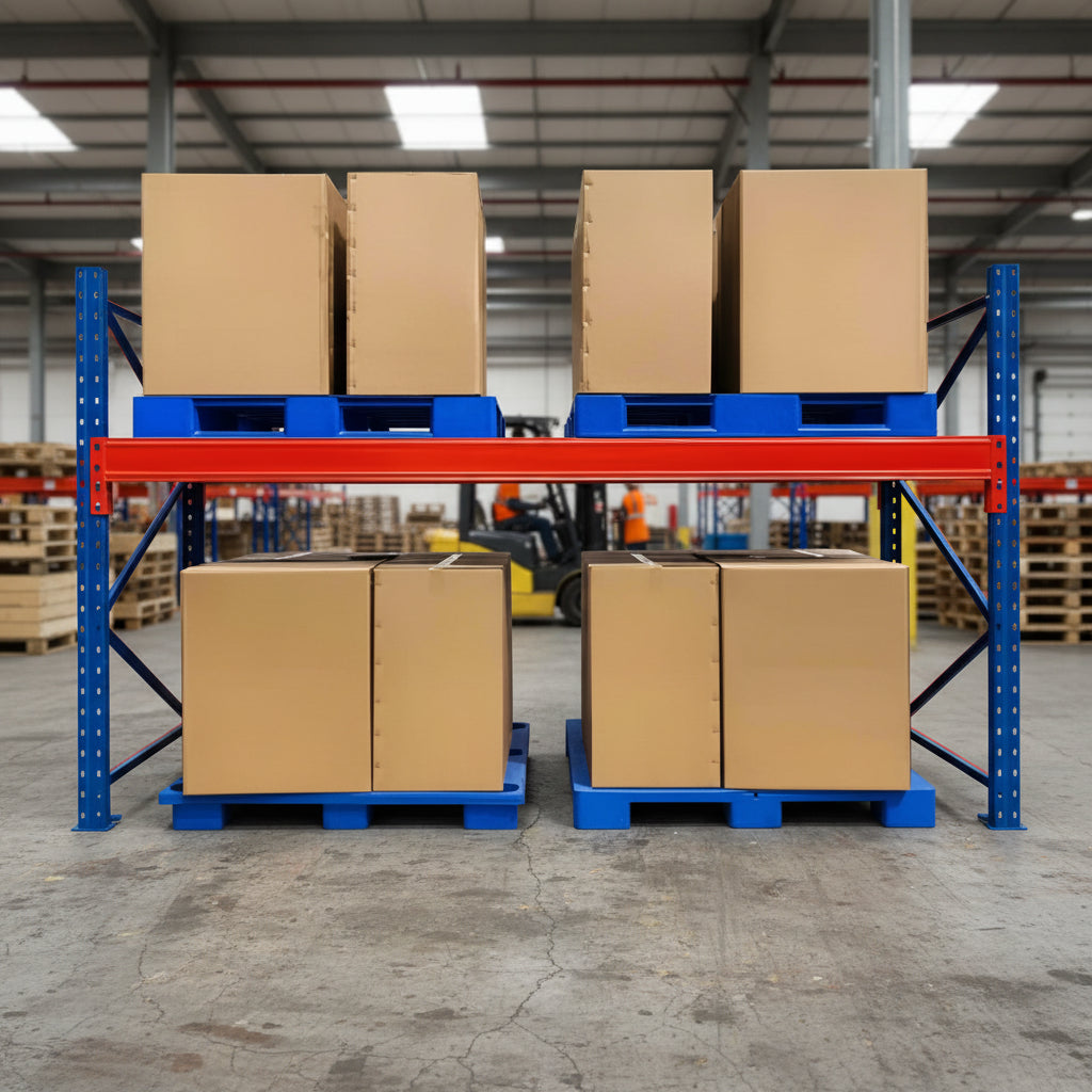 8ft Racking Heavy-Duty Industrial Pallet Racking – 8ft to 20ft Adjustable Steel ...