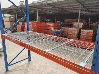 industrial pallet racking with boxes
steel warehouse shelving 8ft to 20ft
heavy-duty pallet racking system
expansion bay pallet rack
wire mesh panels for pallet racking