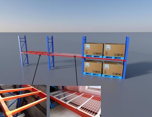 industrial pallet racking with boxes
steel warehouse shelving 8ft to 20ft
heavy-duty pallet racking system
expansion bay pallet rack
wire mesh panels for pallet racking