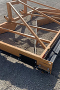 12 FT Box Scraper Float in Field – Side View
14 FT Industries America Box Scraper – Angled Front
Tractor Scraper Float with Gauge Roller Kit
Heavy-Duty Box Scraper for Land Grading
Orange Field Float Scraper – Rear Blade Design