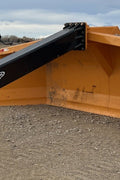 Industries America 16 FT Hydraulic Pull Scraper – Side View on Tractor

Heavy-Duty Orange Scraper with Flotation Tires – Field Ready

16 Foot U-Blade Hydraulic Scraper for Earthmoving Projects

Tractor Attachment Scraper with Tilt Function – Rear Angle View