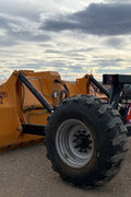 Industries America 16 FT Hydraulic Pull Scraper – Side View on Tractor

Heavy-Duty Orange Scraper with Flotation Tires – Field Ready

16 Foot U-Blade Hydraulic Scraper for Earthmoving Projects

Tractor Attachment Scraper with Tilt Function – Rear Angle View