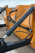 Industries America 16 FT Hydraulic Pull Scraper – Side View on Tractor

Heavy-Duty Orange Scraper with Flotation Tires – Field Ready

16 Foot U-Blade Hydraulic Scraper for Earthmoving Projects

Tractor Attachment Scraper with Tilt Function – Rear Angle View