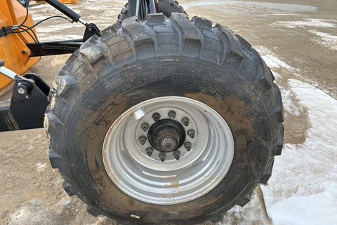 Industries America 16 FT Hydraulic Pull Scraper – Side View on Tractor

Heavy-Duty Orange Scraper with Flotation Tires – Field Ready

16 Foot U-Blade Hydraulic Scraper for Earthmoving Projects

Tractor Attachment Scraper with Tilt Function – Rear Angle View