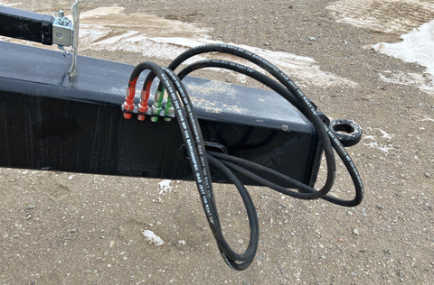 Industries America 16 FT Hydraulic Pull Scraper – Side View on Tractor

Heavy-Duty Orange Scraper with Flotation Tires – Field Ready

16 Foot U-Blade Hydraulic Scraper for Earthmoving Projects

Tractor Attachment Scraper with Tilt Function – Rear Angle View