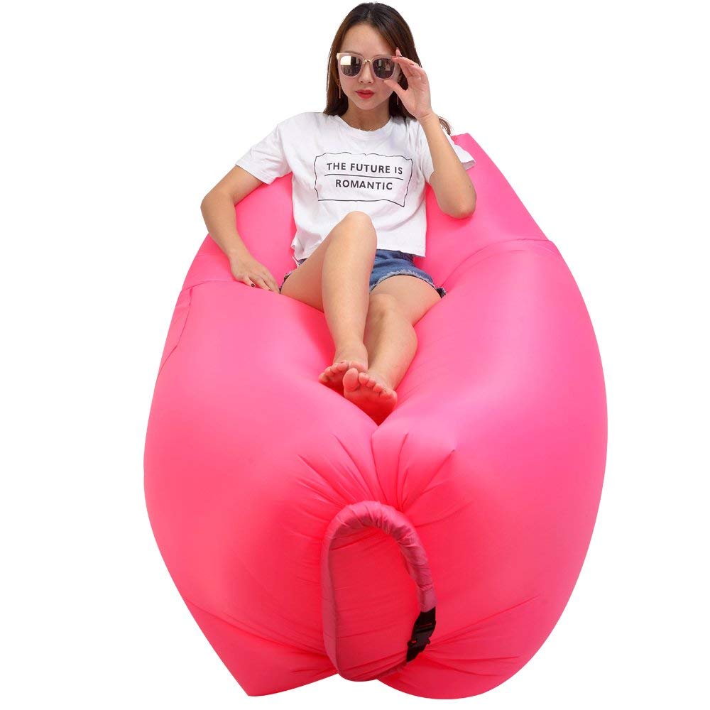 New Inflatable Lounger Air Sofa Bed & Floating Beach Bed – Portable & Durable | SKU: S3106 - with | Sold by Uncle Wiener's Wholesale