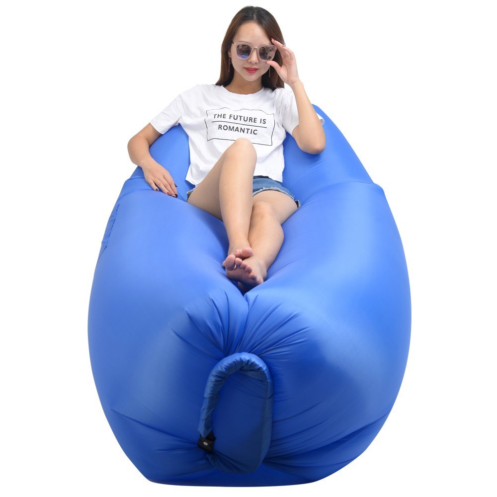 Beach Inflatable Bed New Inflatable Lounger Air Sofa Bed & Floating Beach Bed – Portable ...