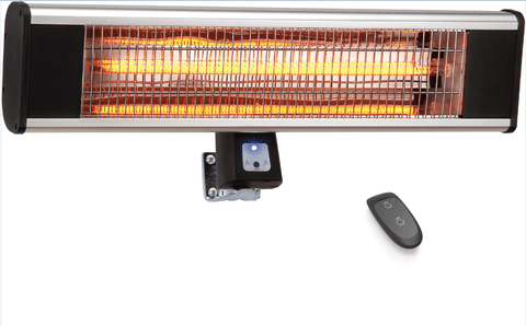 New Infrared Wall Mounted Patio Heater with Remote Control – 1500W Carbon Fiber | SH15CRW - with | Sold by Uncle Wiener's Wholesale