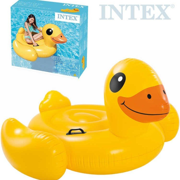 Intex unicorn ride-on pool float for kids
Giant duck inflatable ride-on for pool
Intex whale pool toy with handles
Animal ride-on inflatables for summer
Durable Intex vinyl pool floats for children