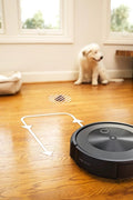 “iRobot Roomba J8+ robot vacuum with self-emptying dock and bonus bags”

“Smart mapping and precision cleaning robot vacuum for pets”

“Roomba J8 Plus with automatic dirt disposal and extra bags”

“Top view of Roomba J8+ cleaning hardwood floors”

“Roomba J8+ smart obstacle-avoiding robot vacuum system”