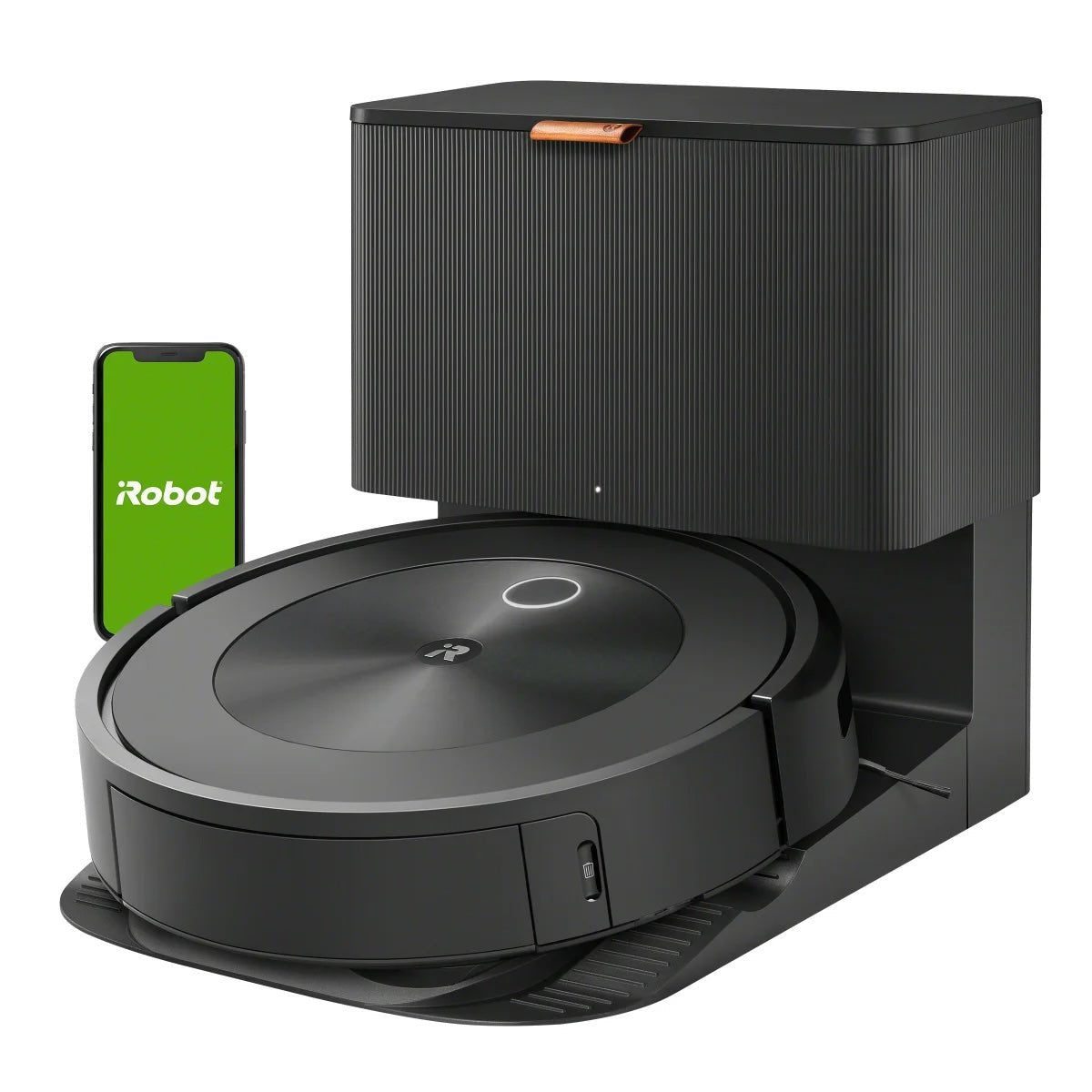 “iRobot Roomba J8+ robot vacuum with self-emptying dock and bonus bags”

“Smart mapping and precision cleaning robot vacuum for pets”

“Roomba J8 Plus with automatic dirt disposal and extra bags”

“Top view of Roomba J8+ cleaning hardwood floors”

“Roomba J8+ smart obstacle-avoiding robot vacuum system”