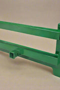  2" receiver hitch mount plate for John Deere tractor – front loader attachment
Heavy-duty green steel hitch plate – fits 200–500 series loaders
Trailer hitch receiver on John Deere mount plate – model MPJD51