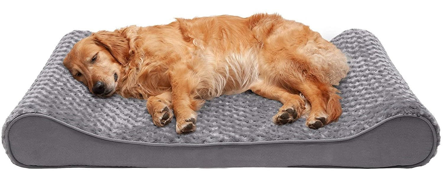 New Jumbo Memory Foam Orthopedic Dog Lounger – Large Pet Bed for Joint Relief & Comfort SDC236 - with | Sold by Uncle Wiener's Wholesale