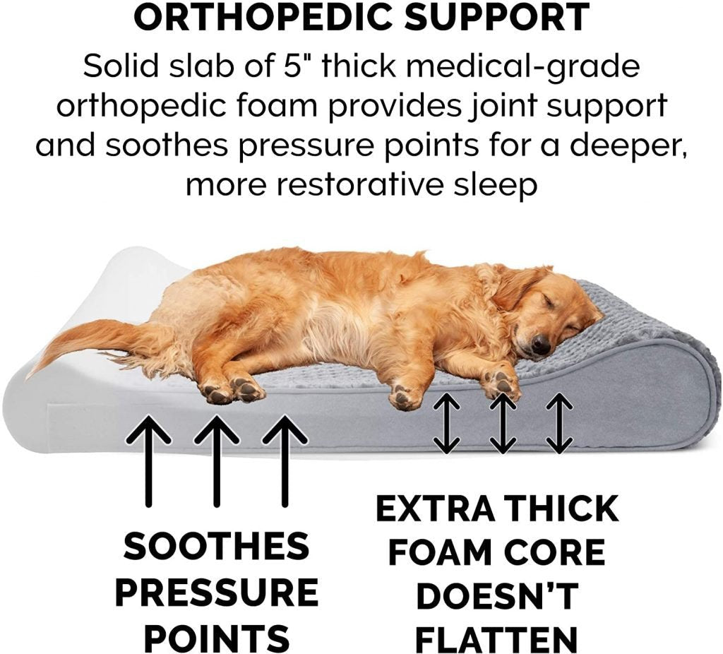 New Jumbo Memory Foam Orthopedic Dog Lounger – Large Pet Bed for Joint Relief & Comfort SDC236 - with | Sold by Uncle Wiener's Wholesale