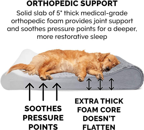 New Jumbo Memory Foam Orthopedic Dog Lounger – Large Pet Bed for Joint Relief & Comfort SDC236 - with | Sold by Uncle Wiener's Wholesale