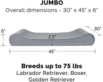 New Jumbo Memory Foam Orthopedic Dog Lounger – Large Pet Bed for Joint Relief & Comfort SDC236 - with | Sold by Uncle Wiener's Wholesale