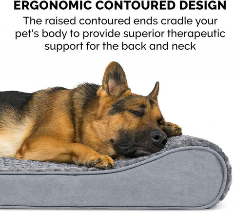 New Jumbo Memory Foam Orthopedic Dog Lounger – Large Pet Bed for Joint Relief & Comfort SDC236 - with | Sold by Uncle Wiener's Wholesale