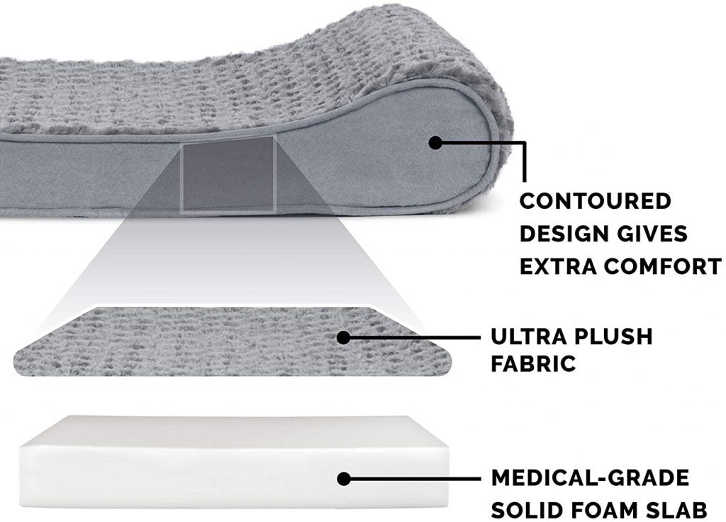 New Jumbo Memory Foam Orthopedic Dog Lounger – Large Pet Bed for Joint Relief & Comfort SDC236 - with | Sold by Uncle Wiener's Wholesale