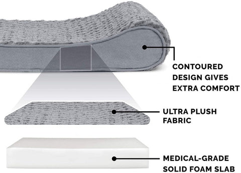 New Jumbo Memory Foam Orthopedic Dog Lounger – Large Pet Bed for Joint Relief & Comfort SDC236 - with | Sold by Uncle Wiener's Wholesale
