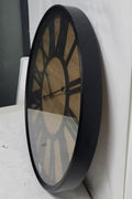 Oversized 74 cm vintage wall clock with Roman numerals
Farm-style rustic wood and metal wall clock
Silent quartz large wall clock for farmhouse d��cor
29-inch decorative black and wood clock for the living room 