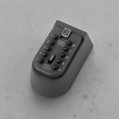 KS10 Keyless Combination Lockbox – Gray and Black Wall-Mounted Key Storage with 4-Digit Code
