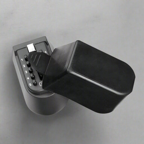 KS10 Keyless Combination Lockbox – Gray and Black Wall-Mounted Key Storage with 4-Digit Code