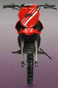 Red kids 36V electric dirt bike side view

Model CS3288 electric motocross bike for kids

Rear disc brake and suspension on 300W dirt bike

Young rider electric toy motorcycle CS3288

Knobby off-road tires on kids 36V electric bike