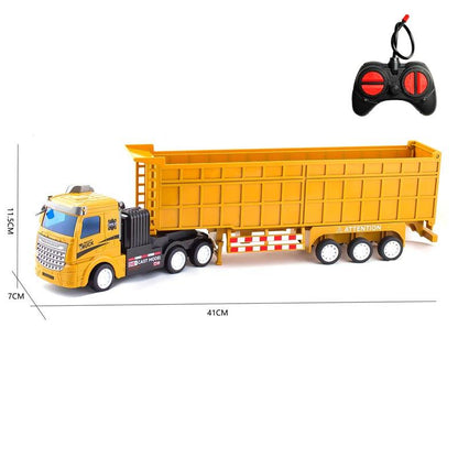 NEW Kids RC 4 - in - 1 Construction Truck – Dump Truck & Trailer &amp; Crane Remote Control Toy YKG1792A - with | Sold by Uncle Wiener's Wholesale