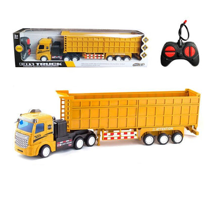 NEW Kids RC 4 - in - 1 Construction Truck – Dump Truck & Trailer &amp; Crane Remote Control Toy YKG1792A - with | Sold by Uncle Wiener's Wholesale
