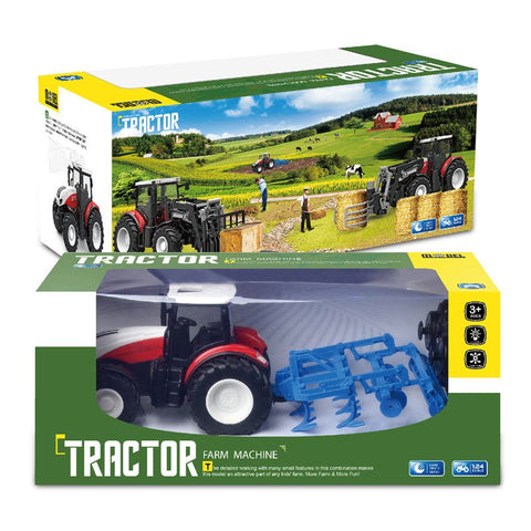 NEW Kids RC Farm Car Tractors Trailer Truck Toy – 2.4G “Follow Me” Remote Control Tractor with Plow YKN0169A - with | Sold by Uncle Wiener's Wholesale