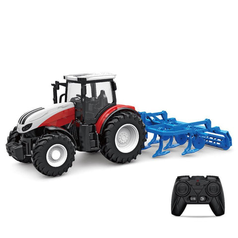 NEW Kids RC Farm Car Tractors Trailer Truck Toy – 2.4G “Follow Me” Remote Control Tractor with Plow YKN0169A - with | Sold by Uncle Wiener's Wholesale