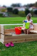 Kids wooden sandbox with cover in backyard setting

Lockable outdoor sandbox filled with sand and toys

Square wooden sandbox with kids playing

Beige sandbox for toddlers in garden area

Assembled kids outdoor sandbox with weather-resistant design