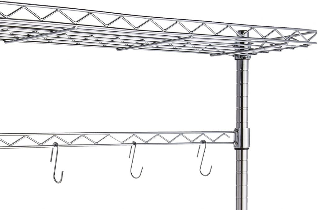 New Kitchen Storage Baker’s Rack with Table – Microwave Stand & Utility Shelf Organizer 7251244 - with | Sold by Uncle Wiener's Wholesale