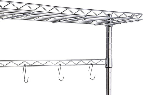 New Kitchen Storage Baker’s Rack with Table – Microwave Stand & Utility Shelf Organizer 7251244 - with | Sold by Uncle Wiener's Wholesale