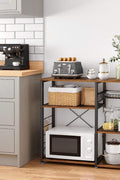New Kitchen Storage Rack – Microwave Oven Stand with Shelves for Countertop Appliances & Utensils KKS90X - with | Sold by Uncle Wiener's Wholesale