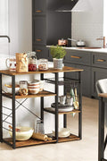 New Kitchen Storage Rack – Microwave Oven Stand with Shelves for Countertop Appliances & Utensils KKS90X - with | Sold by Uncle Wiener's Wholesale